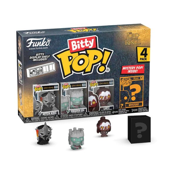 Funko Pop! FUNKO POP Funko Bitty Pop! 4-Pack: The Lord of the Rings - Witch King Vinyl Figures - Disponibile in 2/3 giorni lavorativi