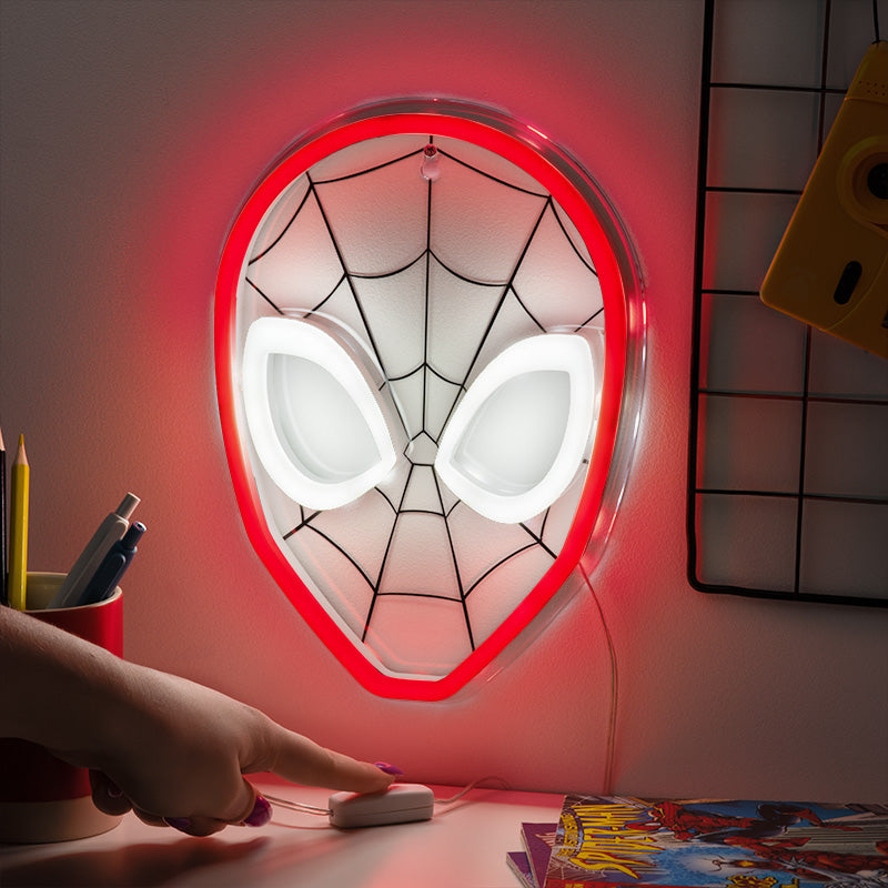 PALADONE - MARVEL Spiderman Wall Mountable LED Neon Light - Disponibile in 2/3 giorni lavorativi