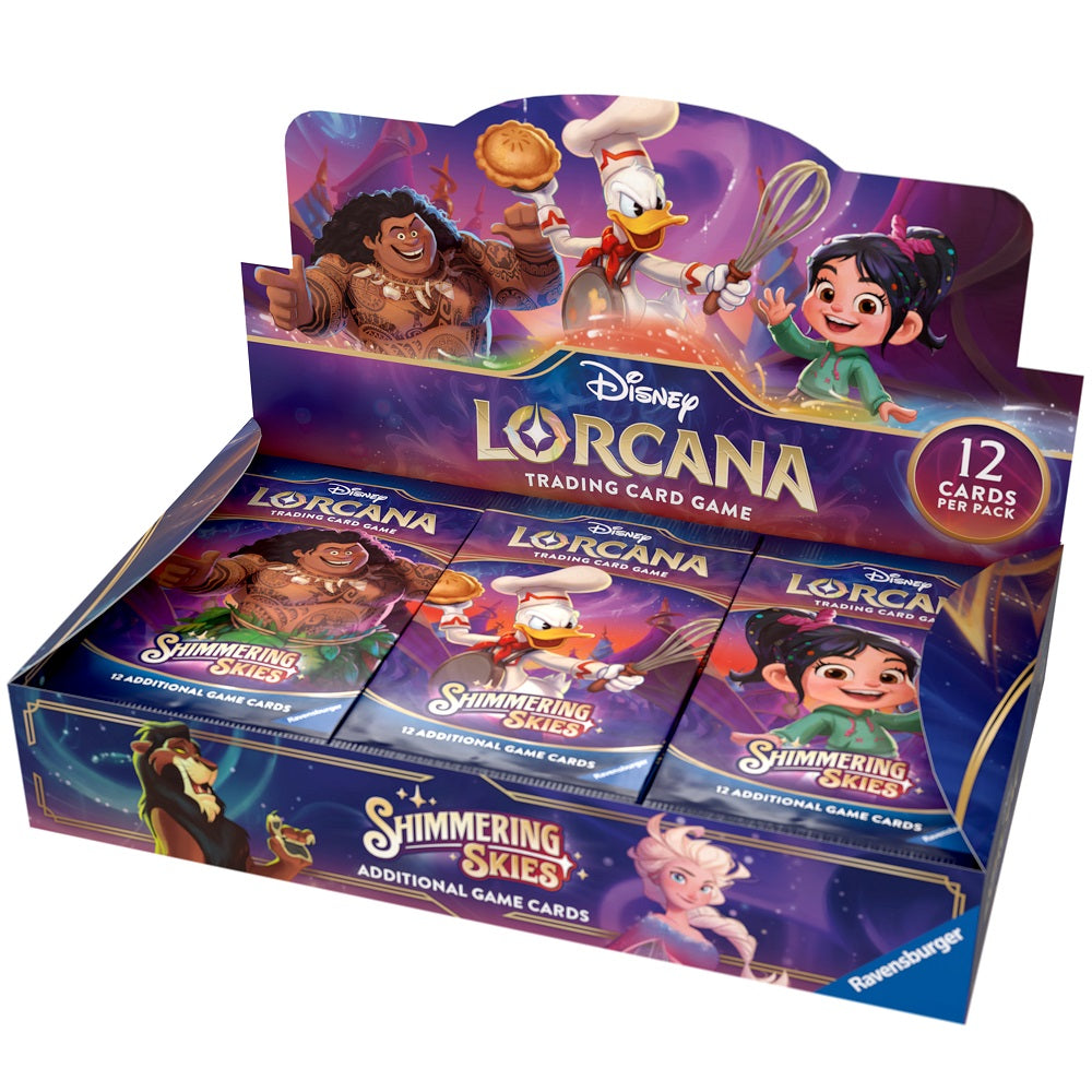 RAVENSBURGER DISNEY: LORCANA - SHIMMERING SKIES BOOSTER DISPLAY (24 BUSTE) - ENG - Disponibile in 2/3 giorni lavorativi