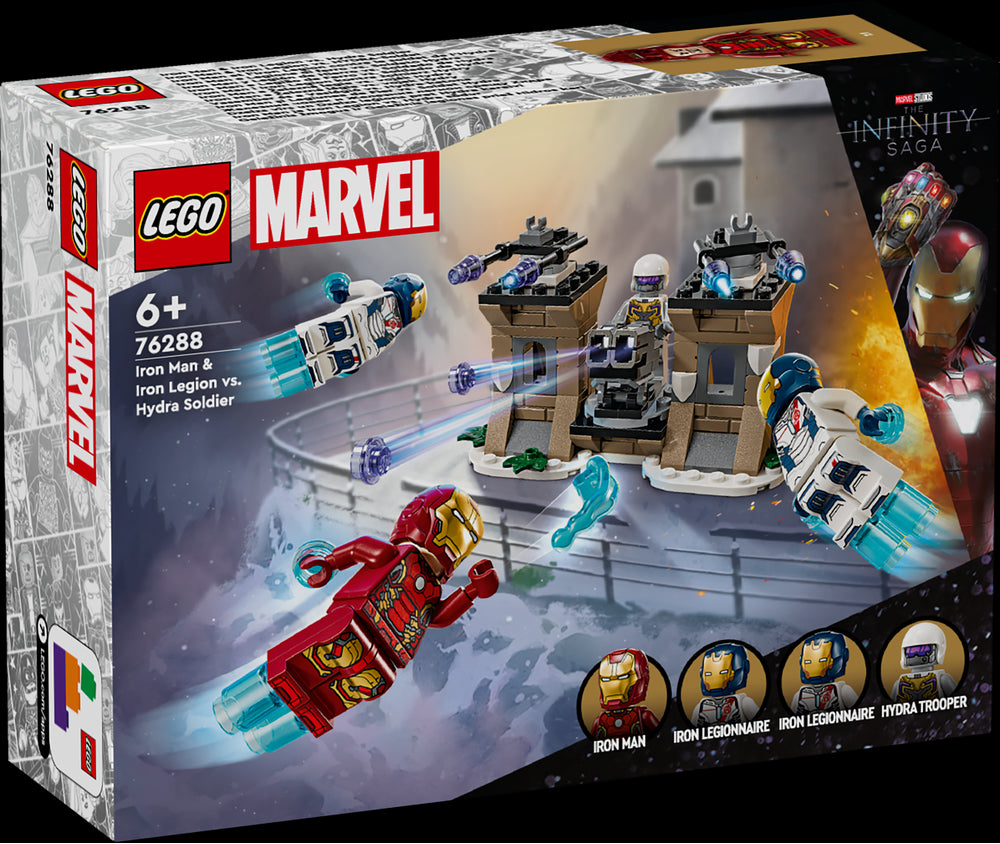 LEGO LEGO 76288 Iron Man e Legione di ferro vs. Soldato Hydra - Disponibile in 2/3 giorni lavorativi