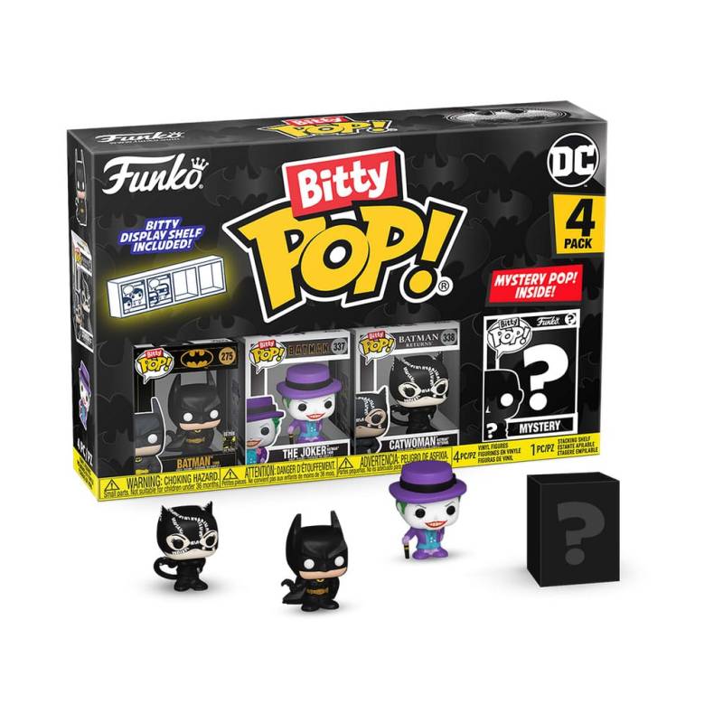 Funko Pop! FUNKO POP Bitty Pop! 4-Pack: Batman 85th - Batman Vinyl Figures - Disponibile in 2/3 giorni lavorativi