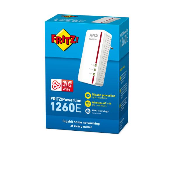 Adattatore PLC Fritz! 20002824 866 Mbps 5 GHz - Disponibile in 3-4 giorni lavorativi