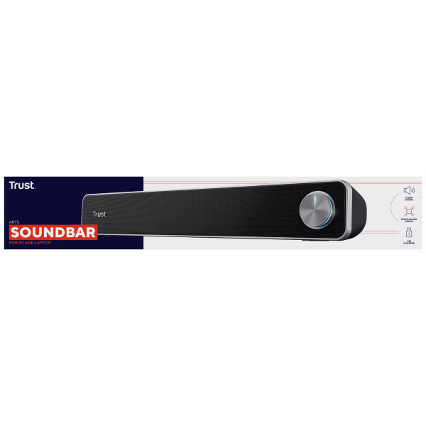 Soundbar Trust 22946 Nero 6 W 12 W - Disponibile in 3-4 giorni lavorativi