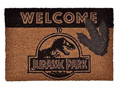 PYRAMID - DELE - JURASSIC PARK (WELCOME) DOOR MAT - EXPORT ONLY - Disponibile in 2/3 giorni lavorativi