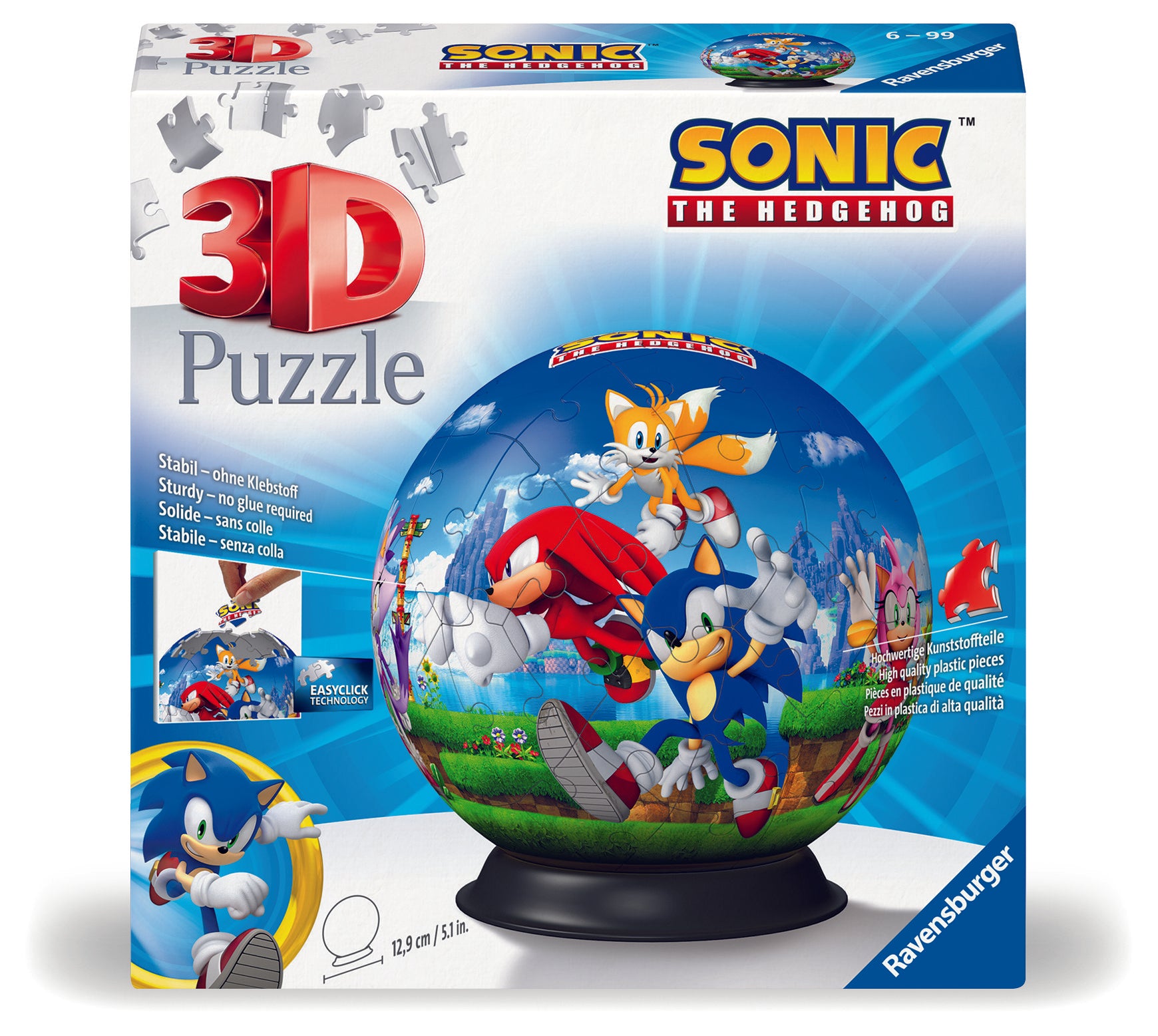 RAVENSBURGER Puzzle-Ball SonictheHedgehog? 3D Puzzle 72 pz - Disponibile in 2/3 giorni lavorativi