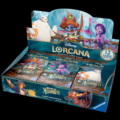 RAVENSBURGER DISNEY: LORCANA - MARE DI AZZURRITE BOOSTER DISPLAY (24 BUSTE) - ITA - Disponibile in 2/3 giorni lavorativi