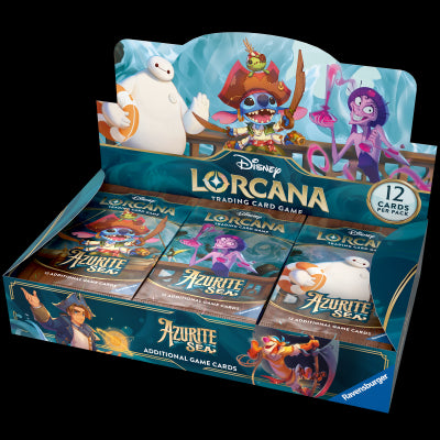 RAVENSBURGER DISNEY: LORCANA - AZURITE SEA BOOSTER DISPLAY (24 BUSTE) - ENG - Disponibile in 2/3 giorni lavorativi