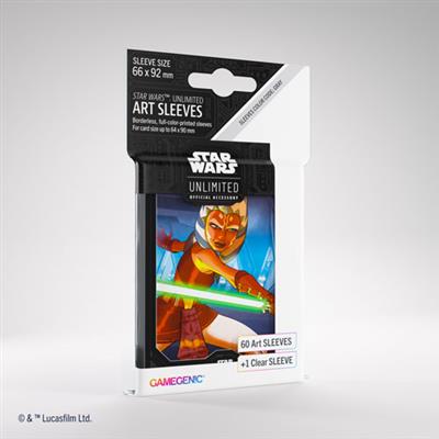 ASMODEE 6848 - STAR WARS UNLIMITED - CREPUSCOLO DELLA REPUBBLICA: ART SLEEVES AHSOKA TANO - Disponibile in 2/3 giorni lavorativi