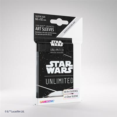 ASMODEE 6852 - STAR WARS UNLIMITED - CREPUSCOLO DELLA REPUBBLICA: ART SLEEVES CARD BACK WHITE - Disponibile in 2/3 giorni lavorativi