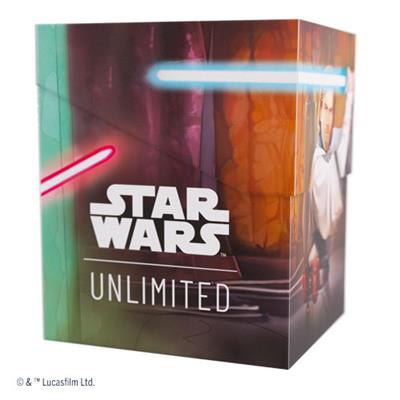 ASMODEE 6859 - STAR WARS UNLIMITED - CREPUSCOLO DELLA REPUBBLICA: SOFT CRATE OBI-WAN KENOBI/DARTH MAUL - Disponibile in 2/3 giorni lavorativi