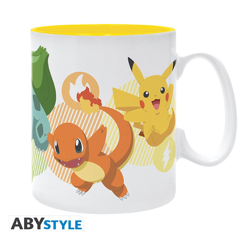 ABYSTYLE POKEMON - Tazza 460 ml: "Pikachu and starters" - Disponibile in 2/3 giorni lavorativi