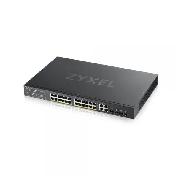 Zyxel GS1920-24HPV2 Gestito Gigabit Ethernet (10/100/1000) Supporto Power over Ethernet (PoE) Nero - Disponibile in 6-7 giorni lavorativi