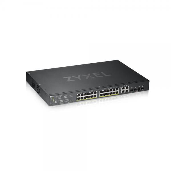 Zyxel GS1920-24HPV2 Gestito Gigabit Ethernet (10/100/1000) Supporto Power over Ethernet (PoE) Nero - Disponibile in 6-7 giorni lavorativi