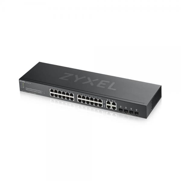 SWITCH ZYXEL GS1920-24V2 24P GIGABIT+4P DUAL GIGABIT-IPv6,VLAN,QoS,IGMP-Design senza ventole,Rack,WEB MANAGED FREE Nebula Basic - Disponibile in 3-4 giorni lavorativi