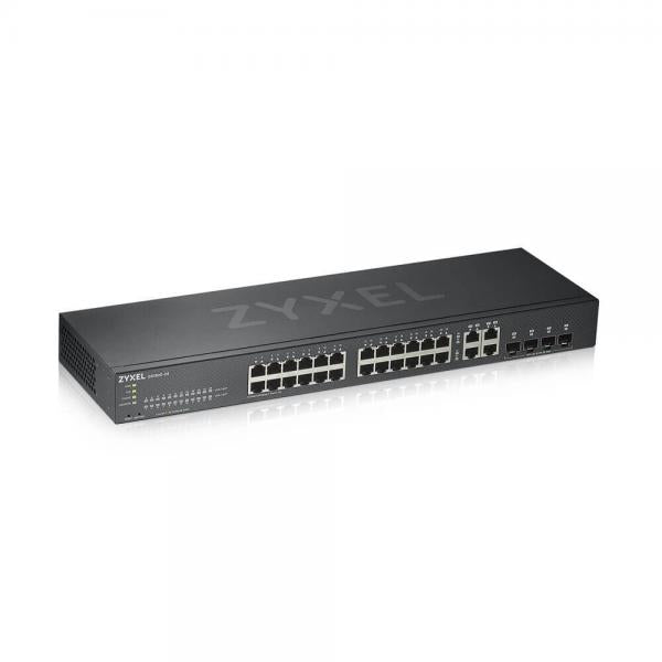 SWITCH ZYXEL GS1920-24V2 24P GIGABIT+4P DUAL GIGABIT-IPv6,VLAN,QoS,IGMP-Design senza ventole,Rack,WEB MANAGED FREE Nebula Basic - Disponibile in 3-4 giorni lavorativi