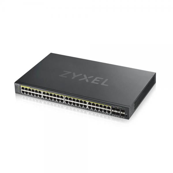 SWITCH ZYXEL GS-1920-48HPV2 44P LAN GIGABIT PoE (375W)+4P DUAL GIGABIT+2P SFP, IPv6,VLAN, Rack 19, FREE Nebula Basic Cloud Manag - Disponibile in 3-4 giorni lavorativi