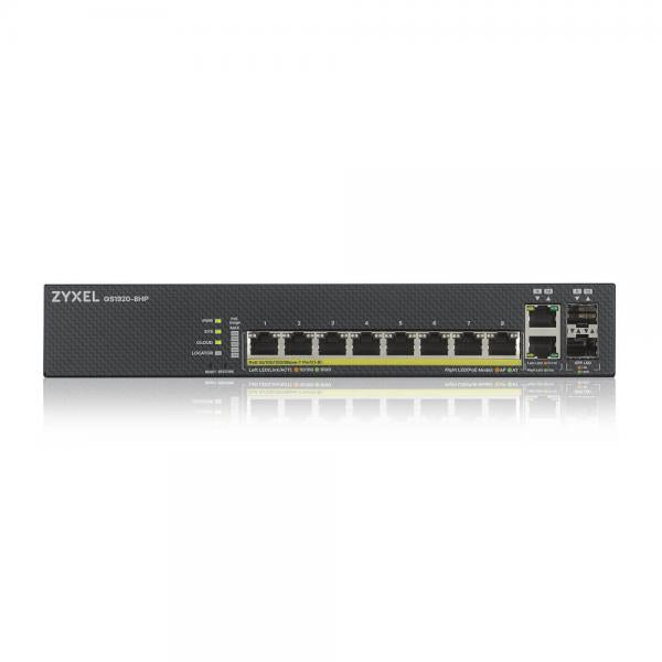 SWITCH ZYXEL GS1920-8HPV2-EU0101F 8P GIGA POE +2P DUAL GIGA - NEBULAFLEX - IPV6,VLAN, GAR. A VITA - Disponibile in 3-4 giorni lavorativi