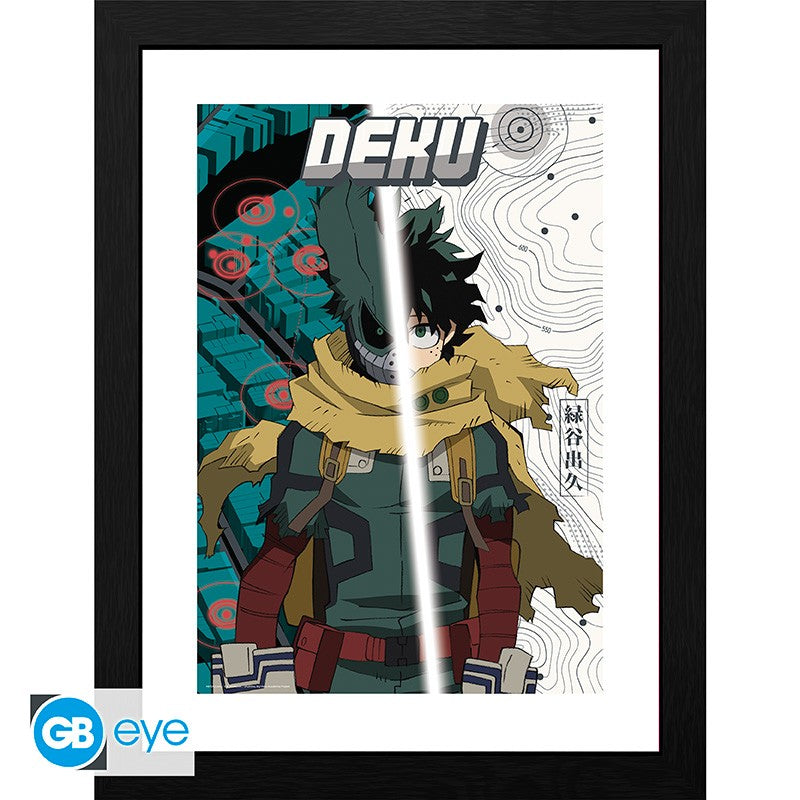 ABYSTYLE MY HERO ACADEMIA - Poster incorniciato: "Dark Deku" (30x40) - Disponibile in 2/3 giorni lavorativi