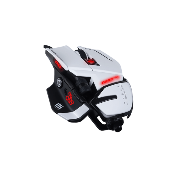 Mouse Mad Catz MR04DCINWH000-0 Bianco Multicolore Monocromatica 12000 dpi - Disponibile in 3-4 giorni lavorativi