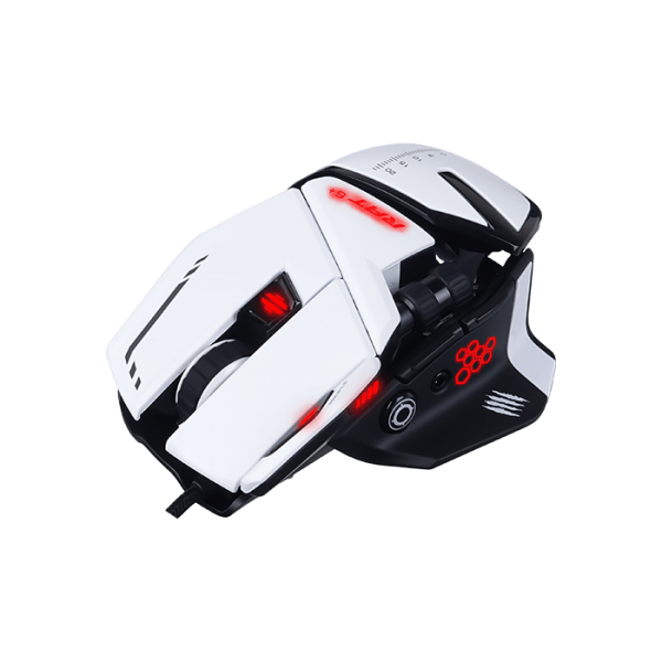 Mouse Mad Catz MR04DCINWH000-0 Bianco Multicolore Monocromatica 12000 dpi - Disponibile in 3-4 giorni lavorativi