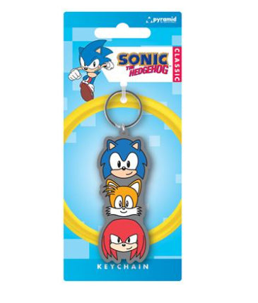 PYRAMID SONIC THE HEDGEHOG (TRIO STACK) PVC PORTACHIAVI - Disponibile in 2/3 giorni lavorativi