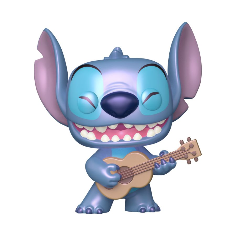 Funko Pop! FUNKO POP Disney: Lilo and Stitch - 1044 Stitch with Ukelele (Exclusive) 9cm - Disponibile in 2/3 giorni lavorativi