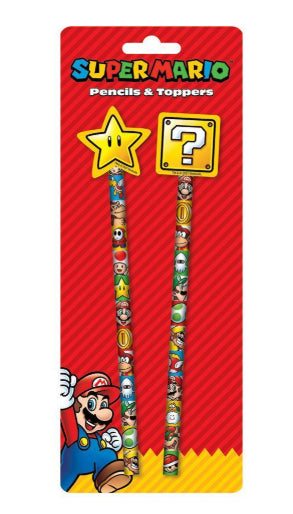 PYRAMID SUPER MARIO (CORE) PENCIL TOPPER 2PK - Disponibile in 2/3 giorni lavorativi