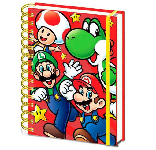 PYRAMID SUPER MARIO (CORE RUN) A5 WIRO NOTEBOOK - Disponibile in 2/3 giorni lavorativi