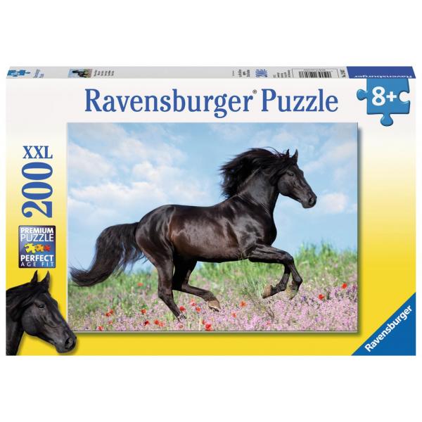 Puzzle XXL stallone nero da 200 pezzi - Bambino - Paesaggio e natura - 8 anni - 12803 - Ravensburger - Disponibile in 3-4 giorni lavorativi