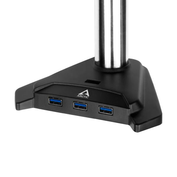 ARCTIC Z2 PRO (Gen 3) Supporto Staffa Montaggio VESA Da Tavolo Per Doppio Monitor Fino a 29/34" + Hub USB 3.0 - Disponibile in 2-4 giorni lavorativi