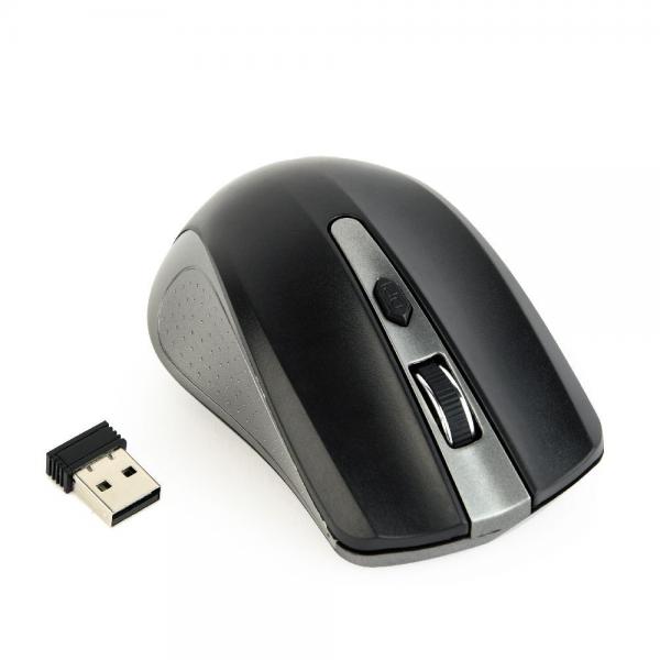 Techmade Gembird Mouse Senza Fili Space Grey Black - Disponibile in 2-3 giorni lavorativi