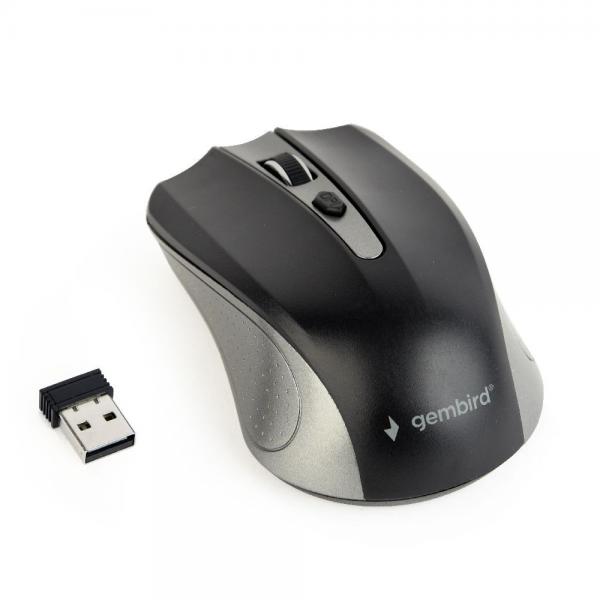 Techmade Gembird Mouse Senza Fili Space Grey Black - Disponibile in 2-3 giorni lavorativi