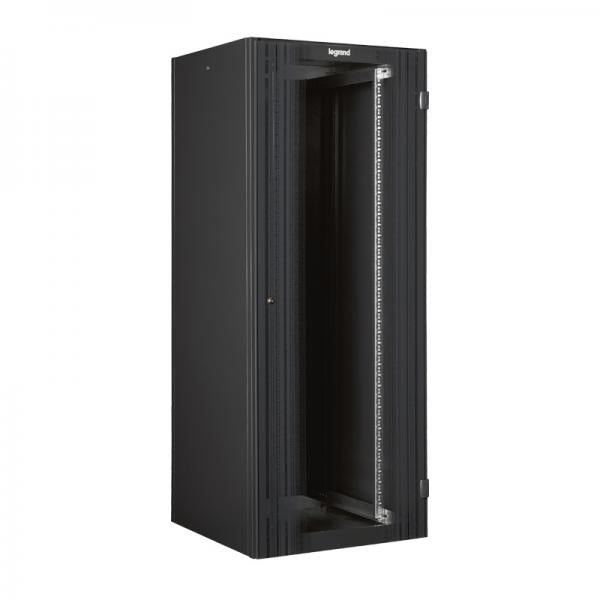 ARMADIO RACK DA PAVIMENTO LEGRAND 24U 1226X600X600 PORTA IN VETRO 2 MONTANTI ANTERIORI RAL 7016 - Disponibile in 3-4 giorni lavorativi