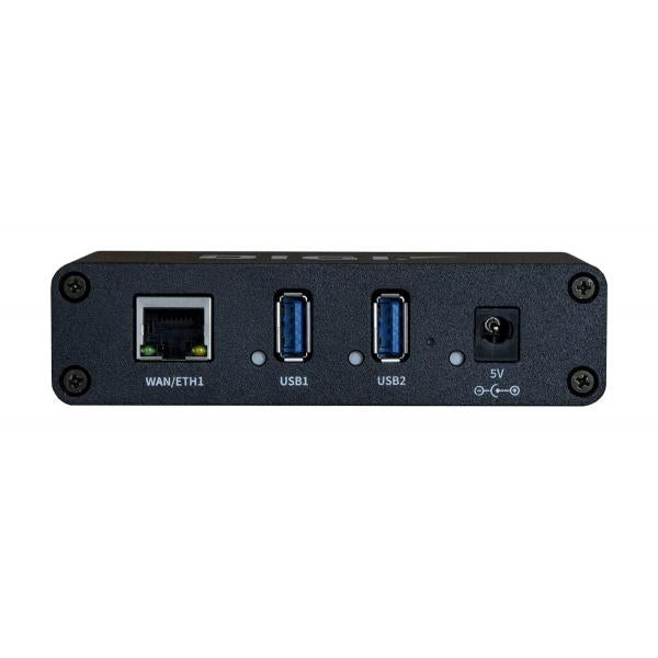 Digi AW02-G300 hub di interfaccia USB 3.0 (3.1 Gen 1) Type-A 1000 Mbit/s Nero - Disponibile in 6-7 giorni lavorativi