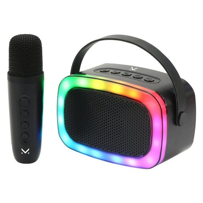 New Majestic Speaker Kara Ok Black con Microfono Funzioni Karaoke e Magic Voice - Disponibile in 3-4 giorni lavorativi