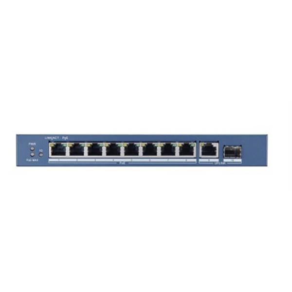 SWITCH HIKVISION L2,Unmanaged,8 Gigabit POE ports,1 Gigabit RJ45 uplink port,1 Gigabit SFP uplink port,802.3af/at,PoE power 110w - Disponibile in 3-4 giorni lavorativi