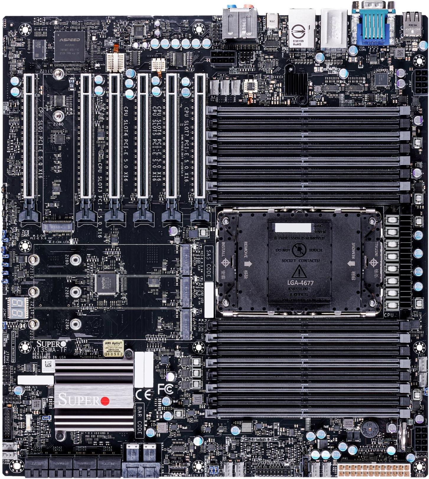 Supermicro Inc. X13SWA-TF-B (Bulk) (MBD-X13SWA-TF-B) - Disponibile in 6-7 giorni lavorativi