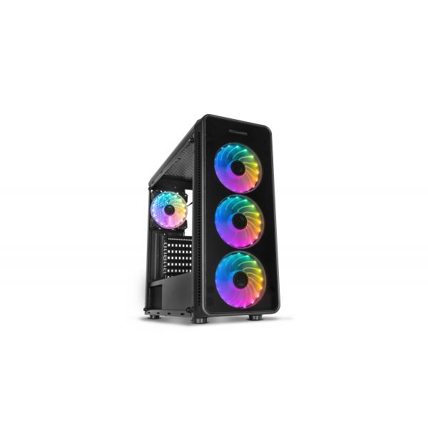 Case computer desktop ATX Nox NXHUMMERTGM LED RGB Nero - Disponibile in 3-4 giorni lavorativi