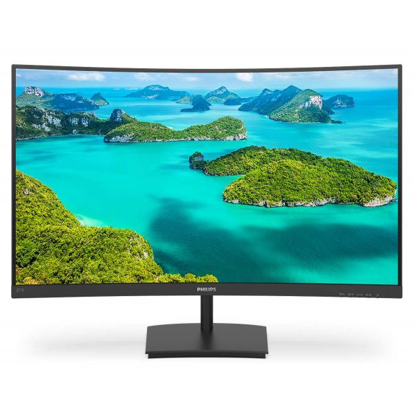 Monitor Nuovo MONITOR PHILIPS LED 27" Wide CURVED 271E1SCA/00 VA 1920x1080 4ms 250cd/mq 3000:1(Mega Infinity DCR)2x3W MM VGA HDMI GAMING 75 Hz - Disponibile in 3-4 giorni lavorativi