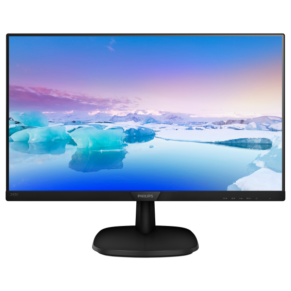 Monitor 24" Philips 243V7QDSB/00 LED IPS Full HD 16:9 HDMI VGA DVI - Disponibile in 2-4 giorni lavorativi