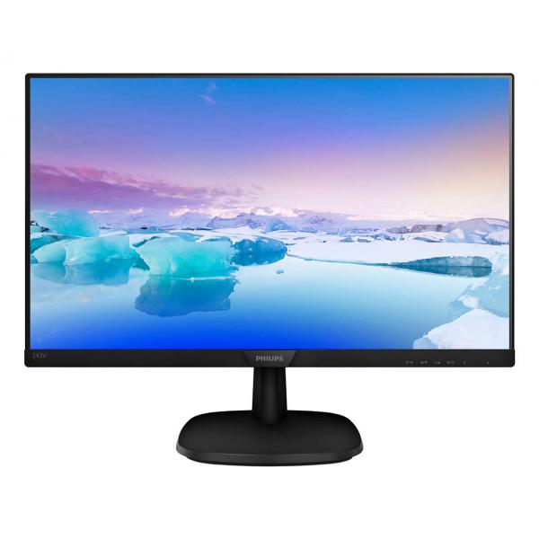 Monitor Nuovo MONITOR PHILIPS LED 23.8"Wide 243V7QDSB/00 IPS 1920x1080 250cd/mq 1000:1(10.000.000:1) VGA DVI HDMI - Disponibile in 3-4 giorni lavorativi