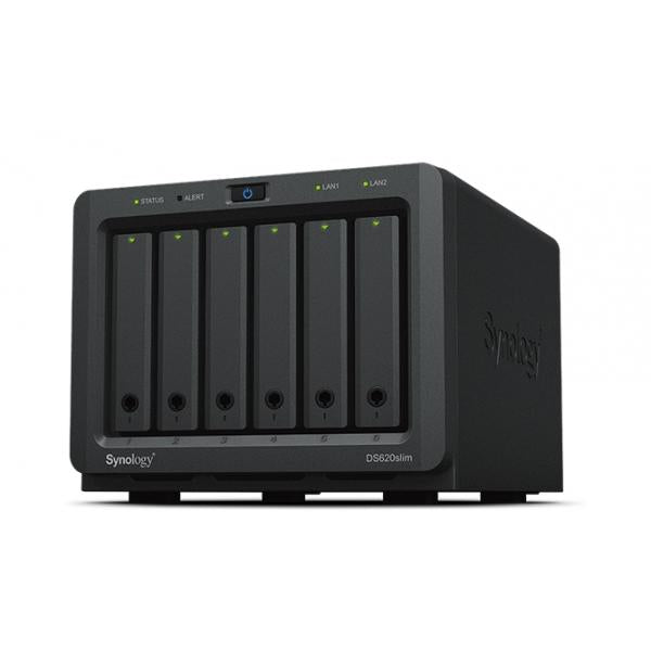 Synology DiskStation DS620SLIM server NAS e di archiviazione J3355 Collegamento ethernet LAN Desktop Nero - Disponibile in 6-7 giorni lavorativi