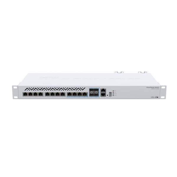 Mikrotik CRS312-4C+8XG-RM switch di rete L3 10G Ethernet (100/1000/10000) Bianco 1U - Disponibile in 6-7 giorni lavorativi