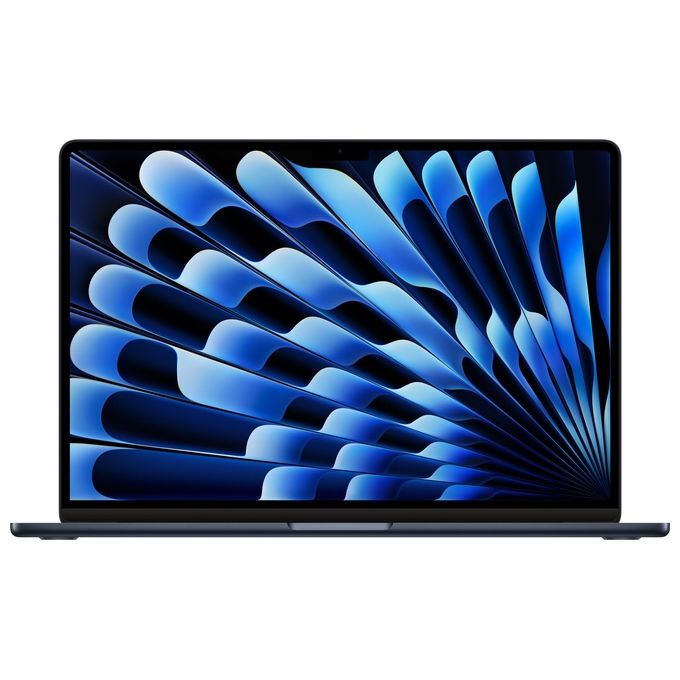 Macbook Nuovo Apple MacBook Air 15'' con Chip M3 Display Liquid Retina 15.3'' Memoria Unificata 8Gb Archiviazione Ssd 512Gb Videocamera FaceTime HD 1080p Touch ID Mezzanotte - Disponibile in 3-4 giorni lavorativi