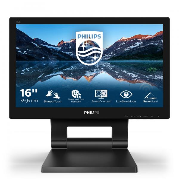 Monitor Touch Nuovo PHILIPS MONITOR TOUCH 15,6 1366x768, IP54, 1O PUNTI TOCCO, VGA/DVI/DP/HDMI, MULTIMEDIALE - Disponibile in 3-4 giorni lavorativi