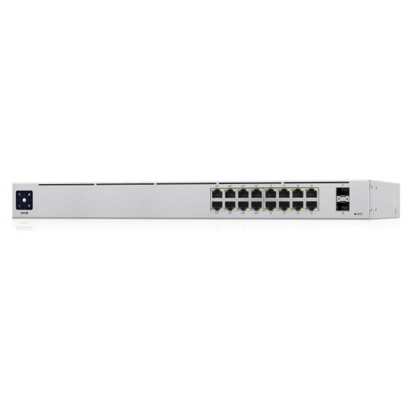 Ubiquiti Networks UniFi 16-Port PoE Gestito L2/L3 Gigabit Ethernet (10/100/1000) Supporto Power over Ethernet (PoE) 1U Argento - Disponibile in 6-7 giorni lavorativi