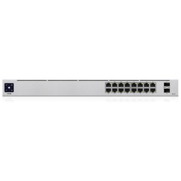 UBIQUITI SWITCH 16 PORTE LAN GIGABIT PoE Gen2, di cui 8P PoE 802.3af/at PoE 42W, 2P SFP - USW-16-POE-EU - Disponibile in 3-4 giorni lavorativi