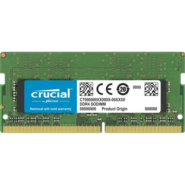 DDR4 x NB SO-DIMM CRUCIAL 32GB 3200MHz - CT32G4SFD832A - Disponibile in 3-4 giorni lavorativi