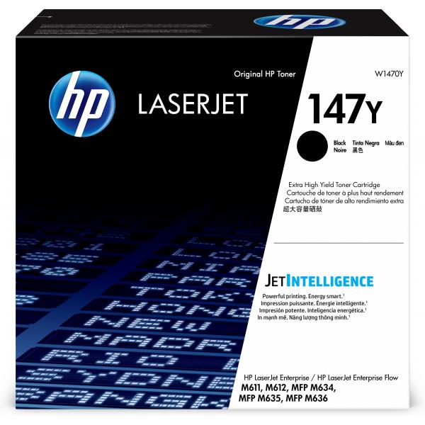 HP Cartuccia toner nero originale LaserJet 147Y ad altissima capacità - Disponibile in 6-7 giorni lavorativi