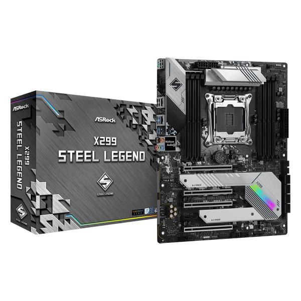 ASROCK MB X299, X299 STEEL LEGEND, LGA 2066, 8DDR4 - Disponibile in 3-4 giorni lavorativi